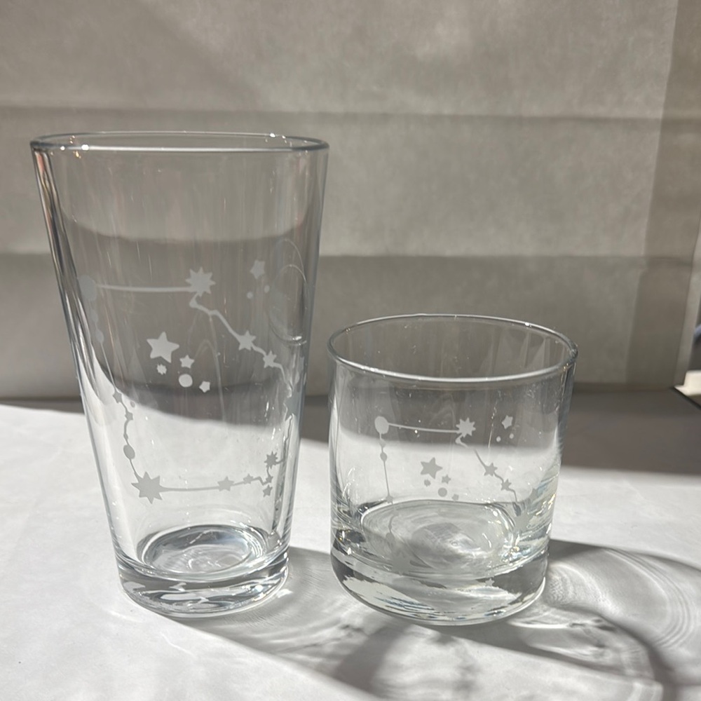 Georgia State Glasses set of 2
